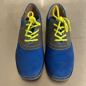 Florsheim Kids Kenneth Jr II electric blue multi Oxford size 3. Worn once.